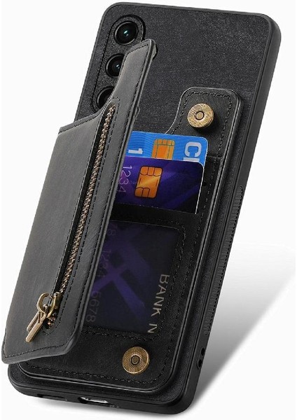 Google Pixel 9A Vintage Fermuar Cüzdan Standı Fonksiyonu Için Kılıf Katlanabilir (Yurt Dışından)