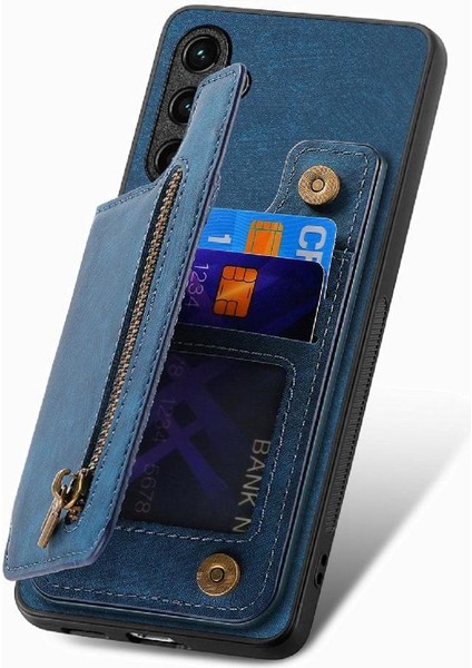 Google Pixel 9A Vintage Fermuar Cüzdan Standı Fonksiyonu Için Kılıf Katlanabilir (Yurt Dışından)