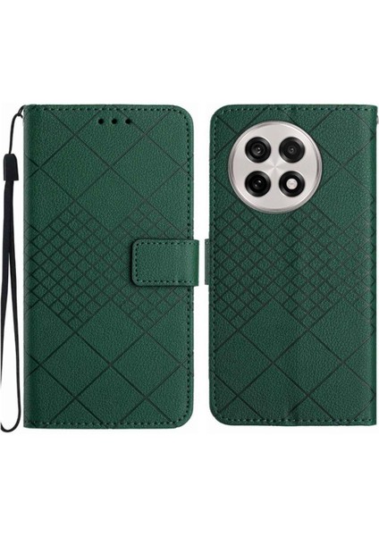 El Kayışı ile Oneplus 13 Cüzdan Pu Deri Kart Yuvası Standı Için Flip Case (Yurt Dışından)