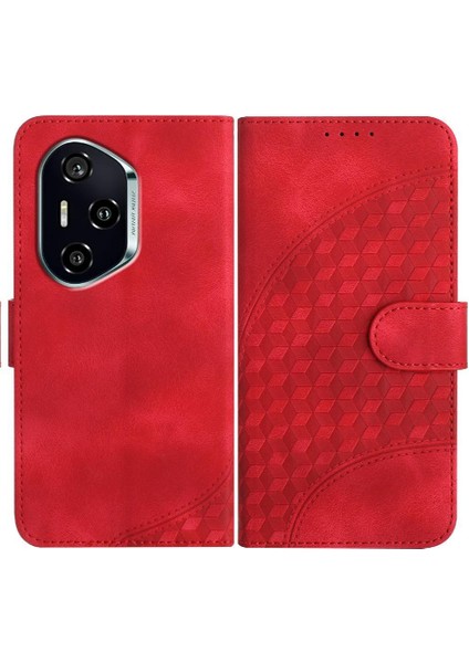 Onur Için Flip Case 400 Manyetik Kart Tutucu Geometrik Desen Flip Pu (Yurt Dışından)