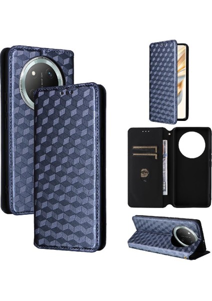 Honor Magic 7 Lite 5g Pu Deri Kart Yuvaları Tutucu Için Basit Flip Case (Yurt Dışından)