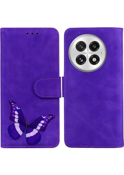 Oneplus 13 Için Flip Case Kart Yuvaları Cüzdan Renk Baskılı Flip Folio Kapak (Yurt Dışından)