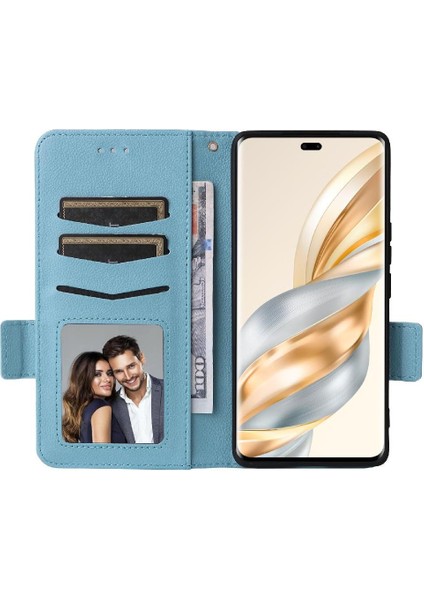 Onur Için Flip Case Sihirli 7 Lite 5g Yan Toka Manyetik Pu Deri Cüzdan (Yurt Dışından)