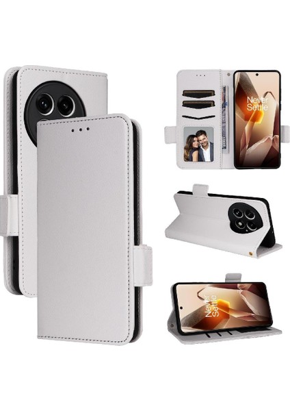 Oneplus 13 Için Flip Case 5g Manyetik Yan Toka Kart Yuvaları Tutucu Pu (Yurt Dışından)