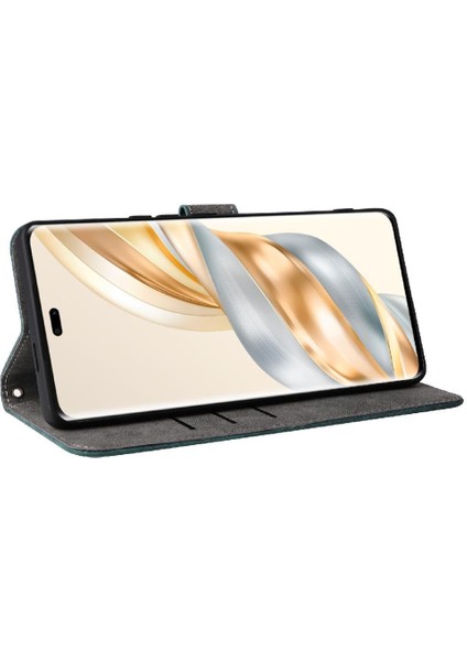 Onur Için Kılıf Sihirli 7 Lite 5g Rfıd Engelleme Flip Folio Cüzdan Pu Deri (Yurt Dışından)