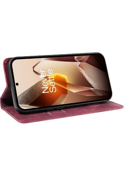 Oneplus 13 Için Kılıf Folio Cüzdan Koruyucu Manyetik Pu Deri (Yurt Dışından) modelleri
