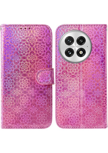 Oneplus 13 Cüzdan Kılıf Için Flip Case Kart Yuvası Standı Tutucu Glitter Pu (Yurt Dışından)