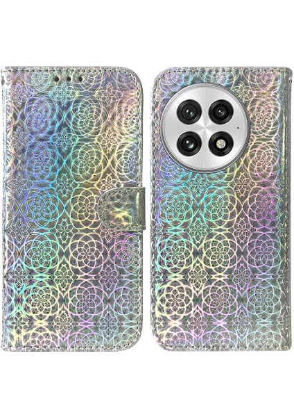 Oneplus 13 Cüzdan Kılıf Için Flip Case Kart Yuvası Standı Tutucu Glitter Pu (Yurt Dışından)