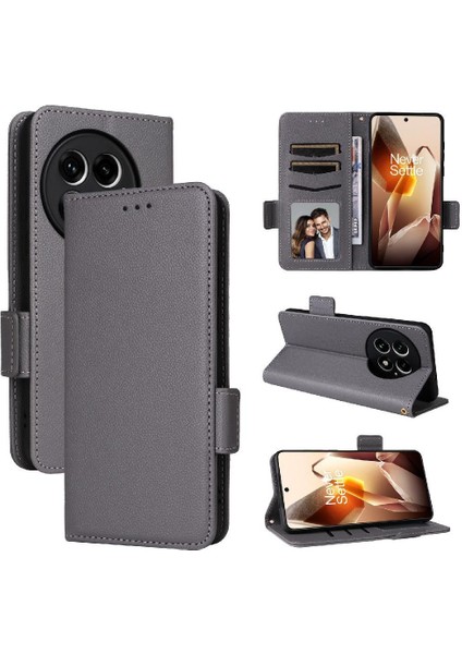 Oneplus 13 Için Flip Case 5g Manyetik Yan Toka Kart Yuvaları Tutucu Pu (Yurt Dışından)