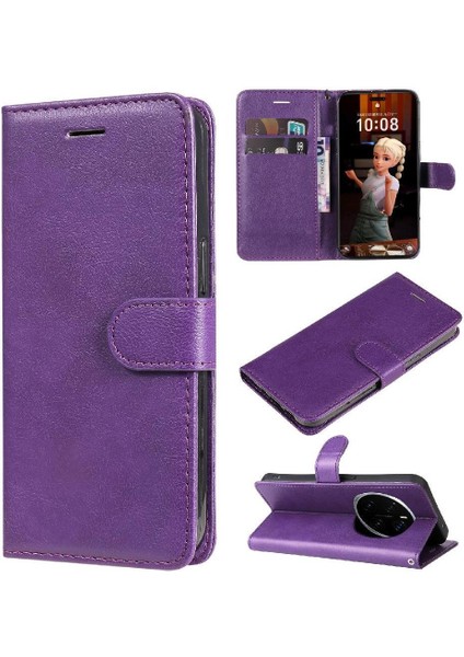 Kart Yuvası Klasik Düz Renk Yüksek ile Onur Sihirli 7 Pro Için Flip Case (Yurt Dışından)