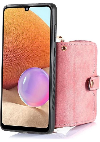 Samsung Galaxy S25 Kenar Premium Deri Standı Ayarlanabilir Kordon Için Kılıf (Yurt Dışından)