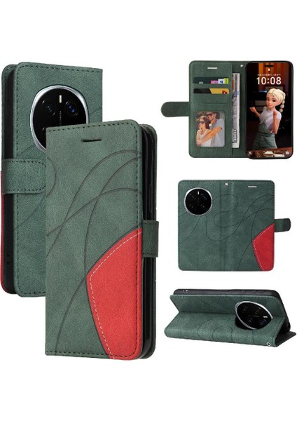 Onur Sihirli 7 Pro 5g Kickstand Koruyucu Dikiş Rengi Için Flip Case (Yurt Dışından)