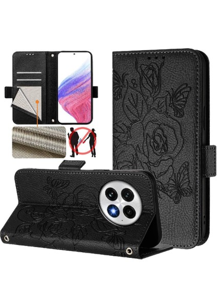 Kredi Kartı Yuvası Pu Deri ile Oneplus 13 Manyetik Cüzdan Için Kılıf (Yurt Dışından) modelleri