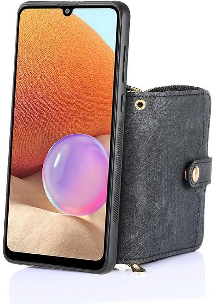 Realme Neo 7 Için Kılıf Standı Premium Deri Ayarlanabilir Kordon 7 Kart (Yurt Dışından)