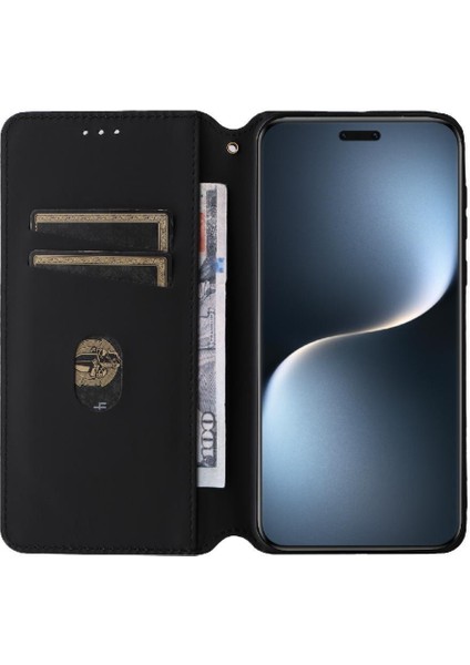Onur Sihirli 7 Pro 5g Cüzdan Manyetik Kapatma Kart Yuvaları Pu Için Flip Case (Yurt Dışından)