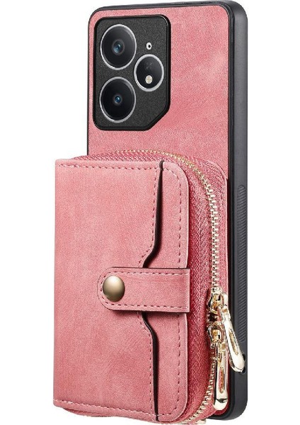 Realme Neo 7 Için Kılıf Standı Premium Deri Ayarlanabilir Kordon 7 Kart (Yurt Dışından)