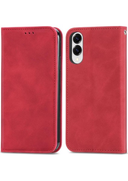Samsung Galaxy S25 Kenar Cüzdan Flip Kapak Deri Kılıf Için Flip Case (Yurt Dışından)