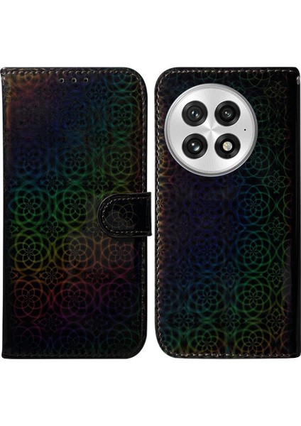 Oneplus 13 5g Cüzdan Kılıf Için Flip Case Kart Yuvası Glitter Renkli Pu (Yurt Dışından)