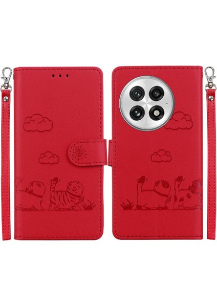 Oneplus 13 5g Kart Yuvası Tutucu Için Flip Case Kickstand Deri Cüzdan Kedi (Yurt Dışından)