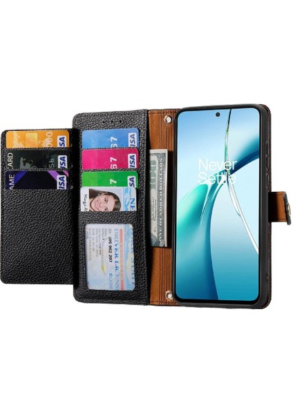 Samsung Galaxy S25 Kenar Kordon Deri Çanta Cüzdan Fermuar Aşk Için Kılıf (Yurt Dışından)