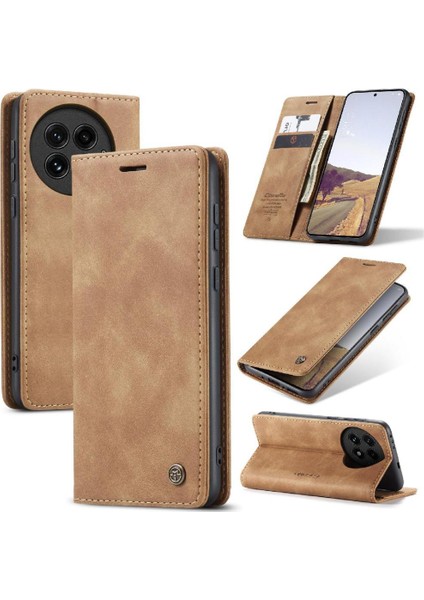 Oneplus 13 Flip Folio Kitap Için Flip Case Vintage Pu Deri Cüzdan Kılıf (Yurt Dışından) modelleri