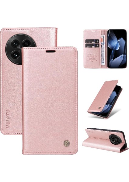 Oneplus 13 Için Flip Case ve Işlevsellik Faux Deri ve Tam Tpu Standı (Yurt Dışından)