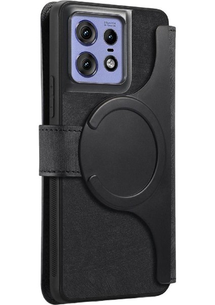 Motorola Edge 50 Pro Mıknatıs Koruyucu Malzeme Kartı Standı Için Flip Case (Yurt Dışından) modelleri
