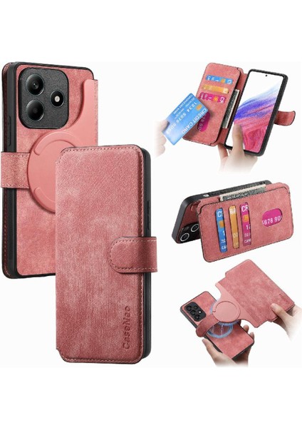 Xiaomi Redmi Note 14 4g Kart Standı Mıknatıs Koruyucu Malzeme Için Flip Case (Yurt Dışından)