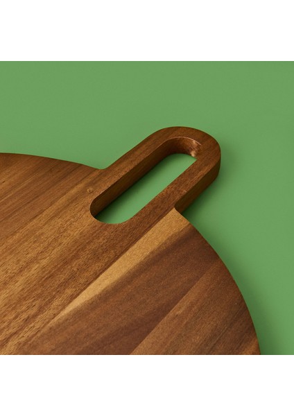 Yuvarlak Kesim Tahtası - Kahverengi - 43 cm fırsatları
