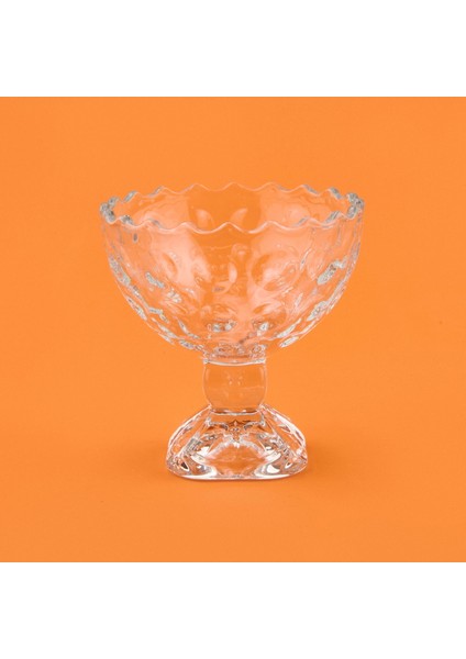 6'lı Ayaklı Kase Seti - Şeffaf - 210 ml