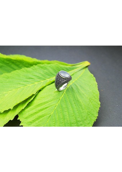 Gece Zırhı Gümüş Erkek Yüzük
