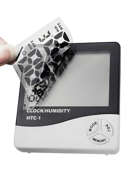 Beyaz Dijital Termometre Nem Ölçer Masa Saati, Pratik ve Şık Tasarım fiyatları