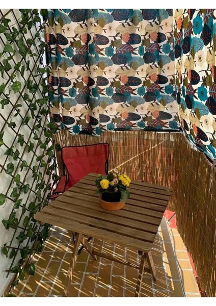 Haki 50 cm x 3 Metre Kamış Hasır Balkon Çiti Dekarasyon Hasır Metro Hasır 50 x 300 Tr Nemli Bir Bez
