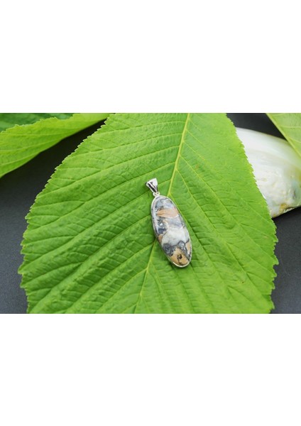 Akik Taşlı Oval Model 925 Ayar Gümüş Kolye