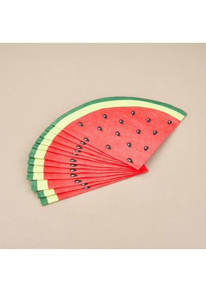 12'li Karpuz Desenli Peçete - Asorti - 32 cm fiyatları