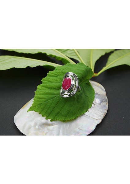 Yakut taşlı Gümüş Yüzük fiyatları