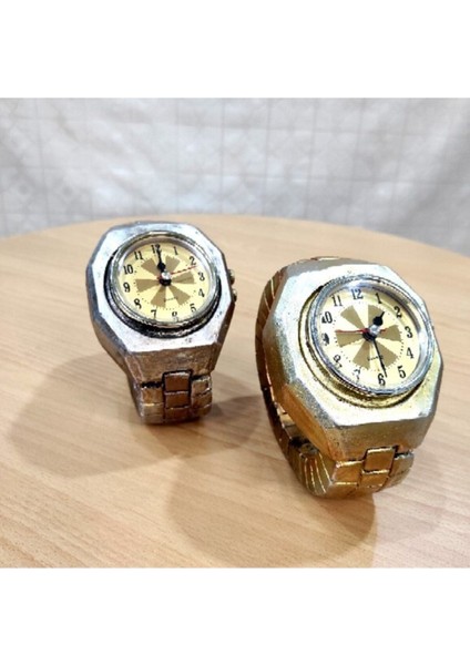 Gold ve Kahverengi Masa Üstü Kol Saati Seti, Şık ve Kullanışlı Tasarım fiyatları