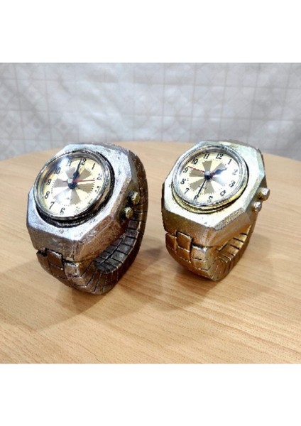 Gold ve Kahverengi Masa Üstü Kol Saati Seti, Şık ve Kullanışlı Tasarım modelleri