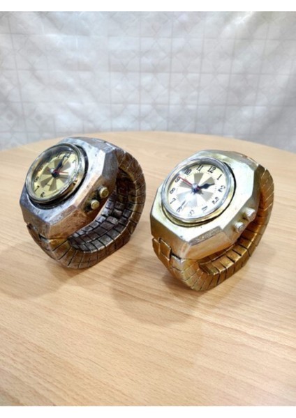 Gold ve Kahverengi Masa Üstü Kol Saati Seti, Şık ve Kullanışlı Tasarım fırsatları