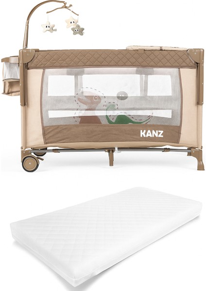 Sleepside +Plus Anne Yanı Park Yatak Kahve - Yatak