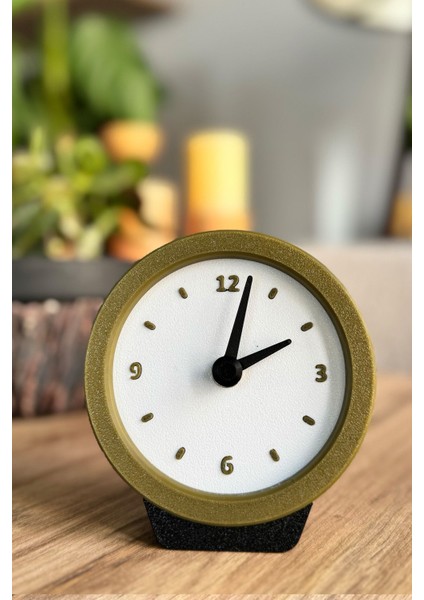 Yuvarlak Haki Retro Masa Saati, Şık ve Kullanışlı Ev Veya Ofis Dekoru Için Ideal modelleri