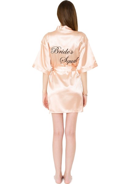 Saten Brides Squad Nakışlı Rose Sabahlık 11827252 fırsatları
