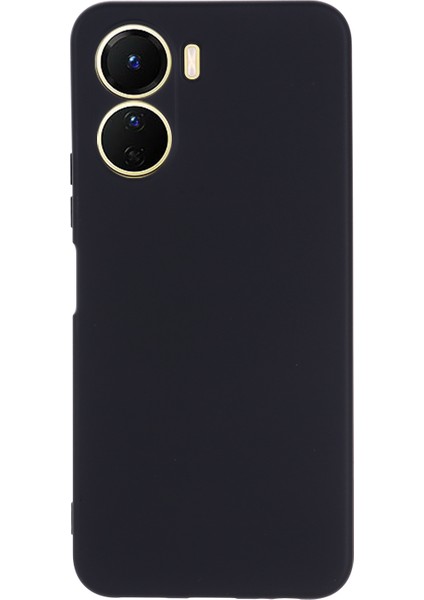 Vivo Y16 4g Telefon Kılıfı, Sıvı Silikon + Yumuşak Astar Koruyucu Arka Kapak ve Kayış-Siyah (Yurt Dışından) fiyatları