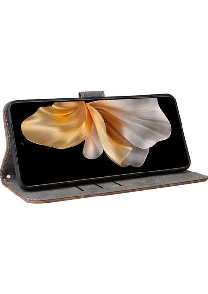 Vivo S18E 5g Deri Telefon Kılıfı Rfıd Engelleme Darbeye Dayanıklı Kapaklı Kapak-Kahverengi (Yurt Dışından) fırsatları