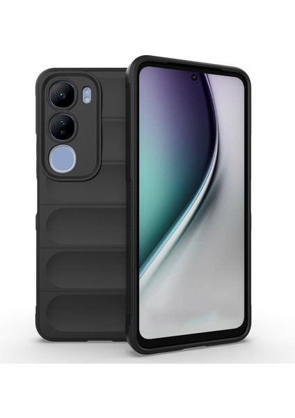 Vivo Y29 5G/Y19S 4g Kılıf Düşmeye Karşı Yumuşak Tpu Sağlam Telefon Arka Kapağı-Siyah (Yurt Dışından)