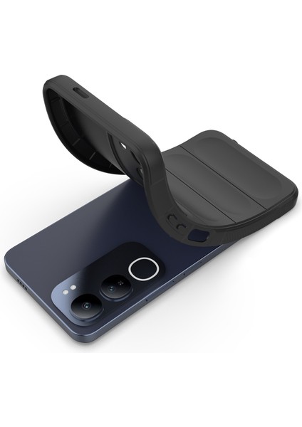 Vivo Y29 5G/Y19S 4g Kılıf Düşmeye Karşı Yumuşak Tpu Sağlam Telefon Arka Kapağı-Koyu Gri (Yurt Dışından) fiyatları