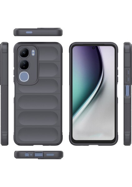 Vivo Y29 5G/Y19S 4g Kılıf Düşmeye Karşı Yumuşak Tpu Sağlam Telefon Arka Kapağı-Koyu Gri (Yurt Dışından) fırsatları