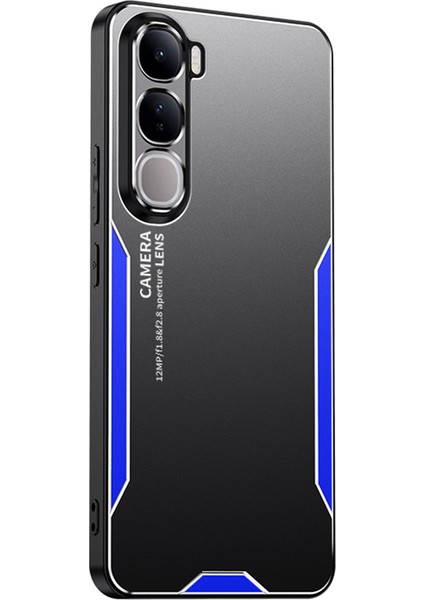 Vivo V40 Lite (Endonezya) 4g Telefon Kılıfı Alüminyum Alaşımlı Tpu Pc Arka Kapak-Mavi (Yurt Dışından)