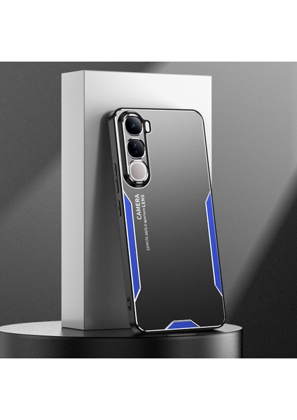 Vivo V40 Lite (Endonezya) 4g Telefon Kılıfı Alüminyum Alaşımlı Tpu Pc Arka Kapak-Mavi (Yurt Dışından)