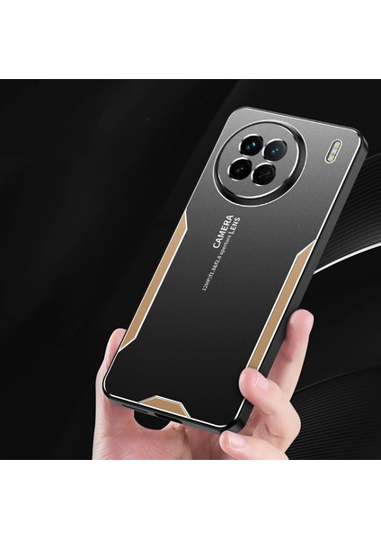 Vivo X90 5g Telefon Kılıfı Düşme Koruması Alüminyum Alaşımlı Metal Kapak-Altın (Yurt Dışından) fiyatları